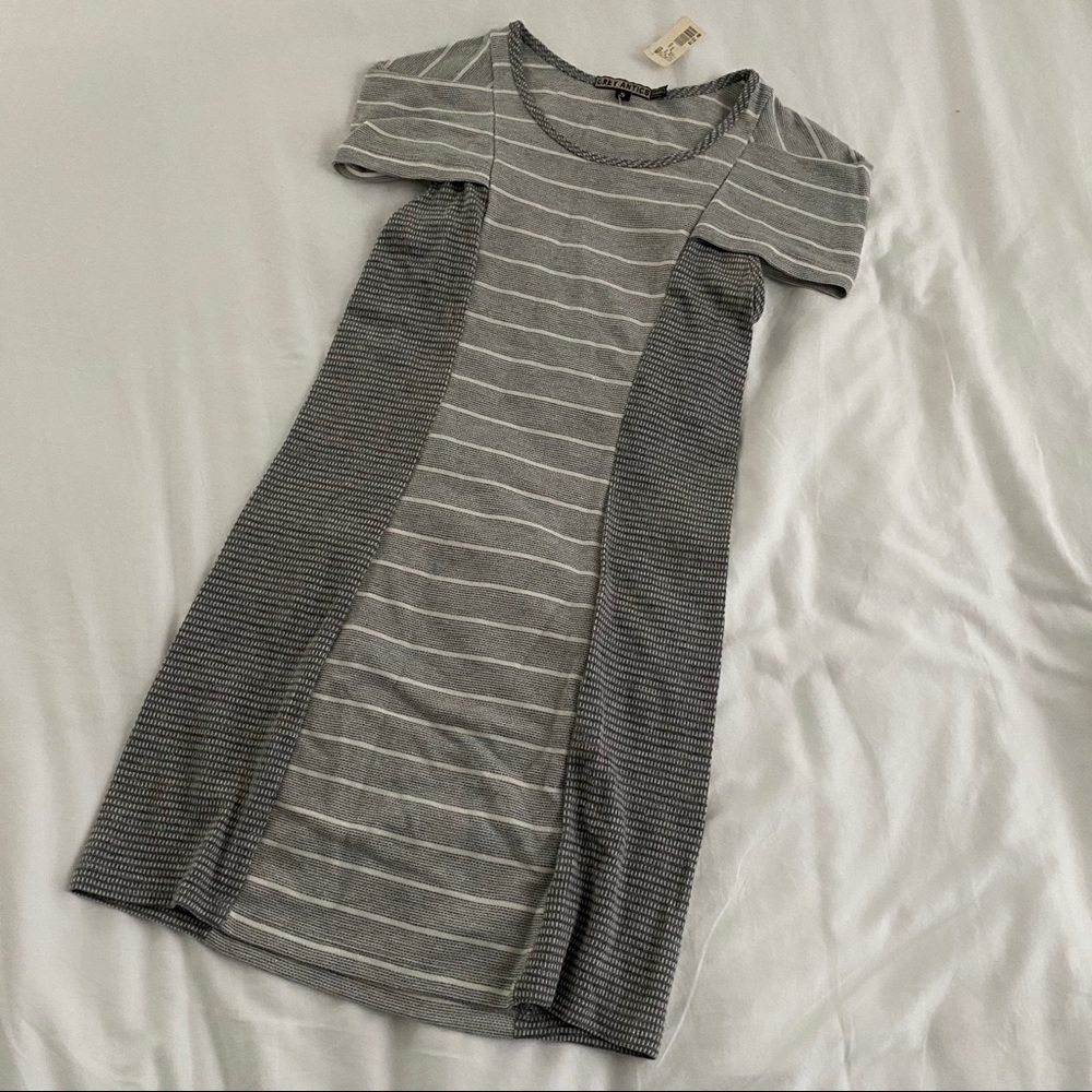Gray Antics striped mini dress